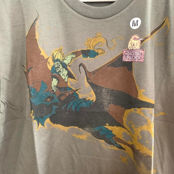 3/$15 NEW Dota 2 Valve Dreaded Forgewing Print 100% Cotton T-shirt in Green - Picture 2 of 4